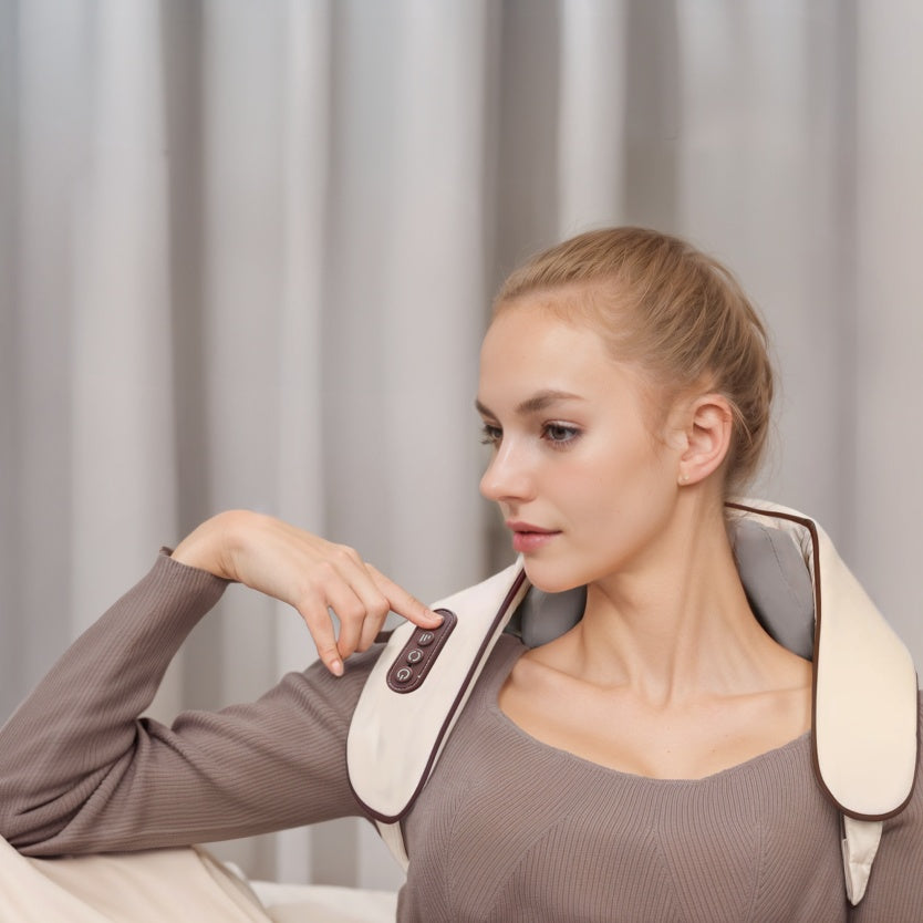 ZyraBeauty Electric Neck Massager with Heat – Deep Tissue Neck & Shoulder Massager for Full Body Pain Relief