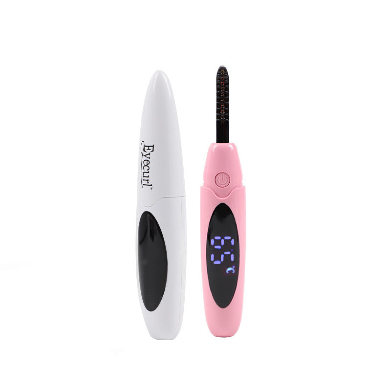ZyraBeauty Electric Heated Eyelash Curler – USB Rechargeable Lash Curling Kit with Fast Heating, Dual Temperature, Long-Lasting Natural Curl