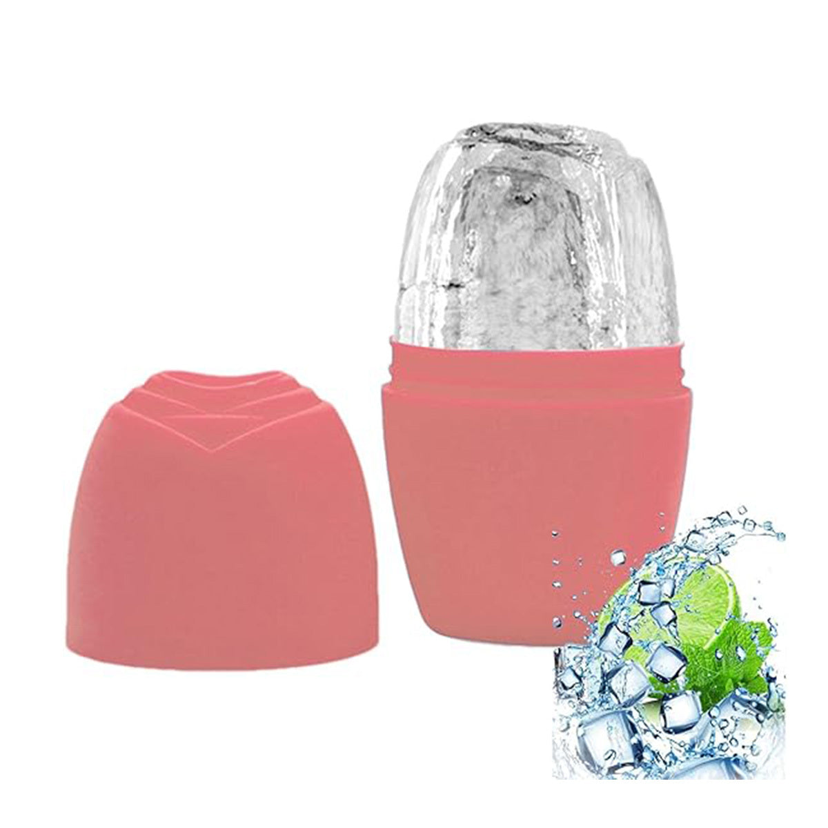ZyraBeauty Ice Face Roller – Reusable Silicone Ice Mold for Face & Eyes | DIY Skincare Tool for Puffiness, Pore Tightening & Skin Brightening