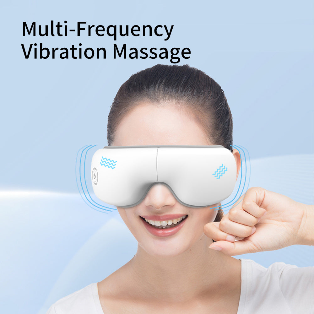 ZyraBeauty 2025 Smart Eye Massager – Air Pressure, Vibration & Heat Therapy with Bluetooth Music | Best Eye Fatigue Relief Tech