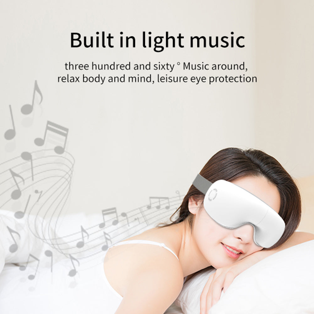 ZyraBeauty 2025 Smart Eye Massager – Air Pressure, Vibration & Heat Therapy with Bluetooth Music | Best Eye Fatigue Relief Tech