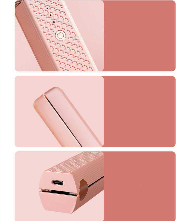 ZyraBeauty Cordless USB Hair Straightener & Curler – Mini Ceramic Flat Iron with 3 Temp Settings, Fast Heating & Travel-Friendly Design
