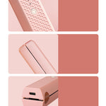 Zyravest Cordless USB Hair Straightener & Curler – Mini Ceramic Flat Iron with 3 Temp Settings, Fast Heating & Travel-Friendly Design