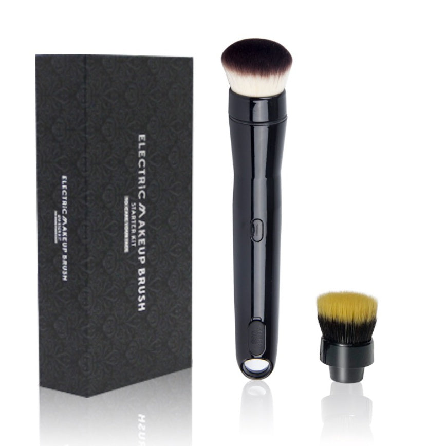 ZyraBeauty Portable Electric Makeup Brush – Rechargeable Travel Cosmetic Tool for Blush, Powder & Foundation with Adjustable Speed & Rotation