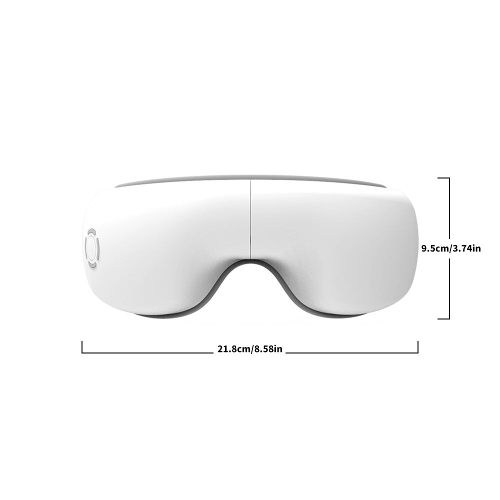 ZyraBeauty 2025 Smart Eye Massager – Air Pressure, Vibration & Heat Therapy with Bluetooth Music | Best Eye Fatigue Relief Tech