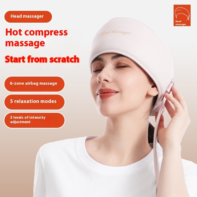 ZyraBeauty Rechargeable Head Massage Instrument – 3-Gear Scalp Massager for Stress Relief, Decompression & Improved Sleep