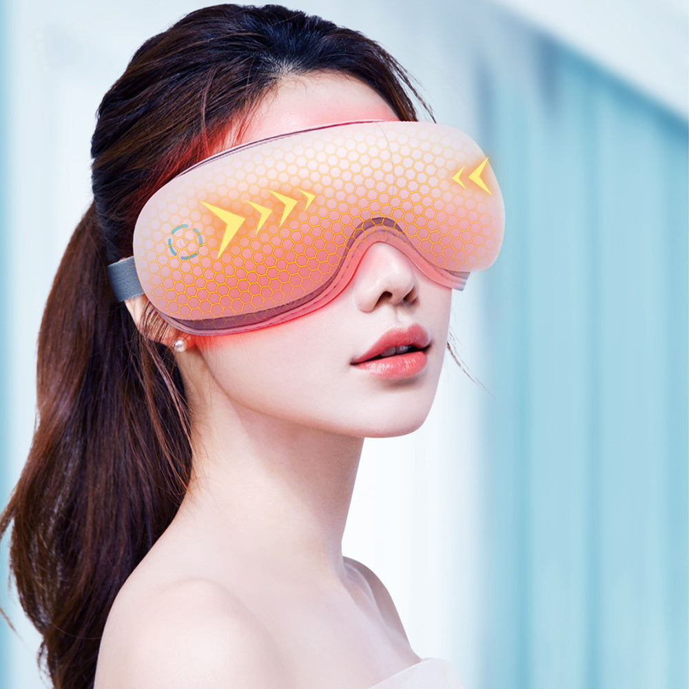 ZyraBeauty 2025 Smart Eye Massager – Air Pressure, Vibration & Heat Therapy with Bluetooth Music | Best Eye Fatigue Relief Tech