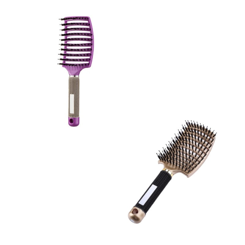 Zyravest Hairbrush Anti-Klit Detangler – Bristle & Nylon Scalp Massage Comb for Women