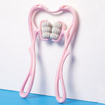 Zyravest 6-Wheel Neck Massager – Manual Roller with Bonus Jade Scraper for Neck, Shoulder & Stress Relief