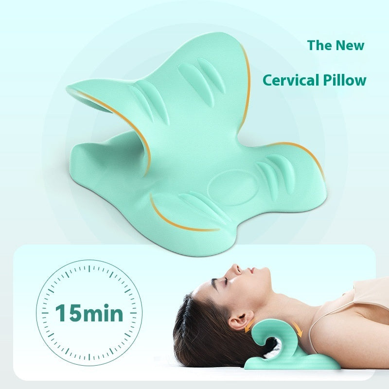 ZyraBeauty Neck Massager & Cervical Spine Correction Pillow – 2-Gear Butterfly-Shaped Support for Head & Neck Relief